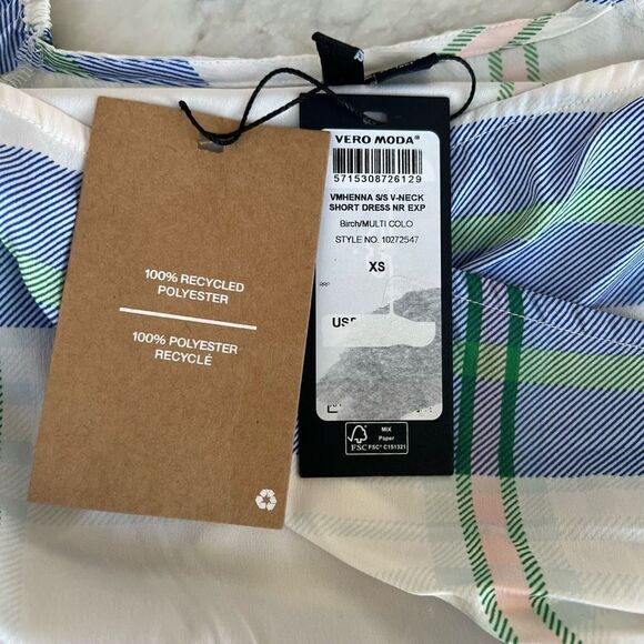 Vero Moda short sleeve summer dress size XS NWT - Picture 4 of 8